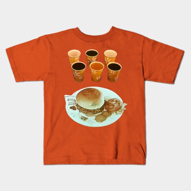 Drive-in Snacks Kids T-Shirt by TristanYonce